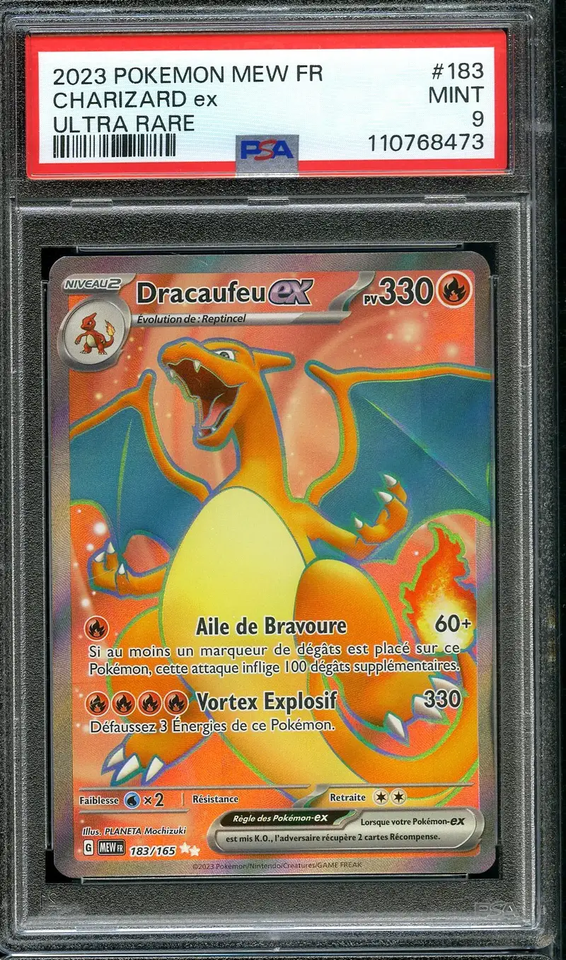 PSA 9 Dracaufeu Ex