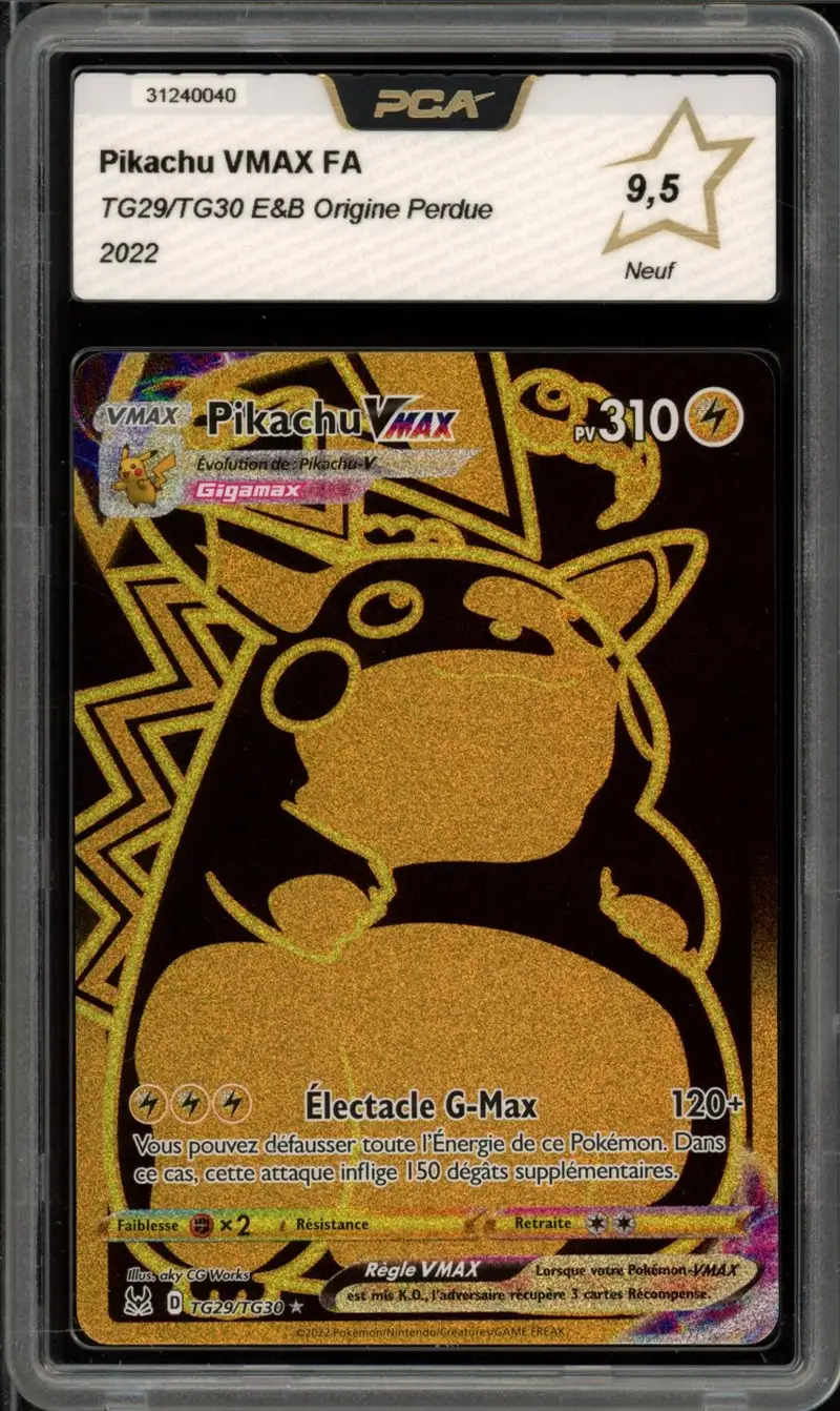 PCA 9.5 Pikachu VMax Gold