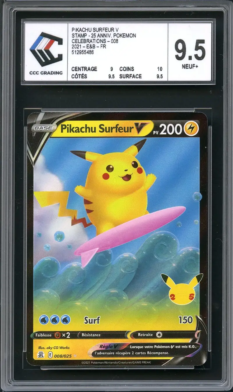 CCC 9.5 Pikachu Surfeur V