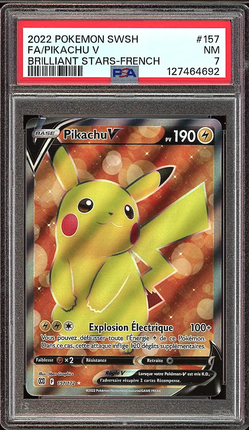 PSA 7 Pikachu V