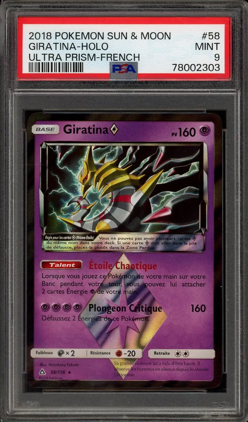 PSA 9 Giratina Holo Prism