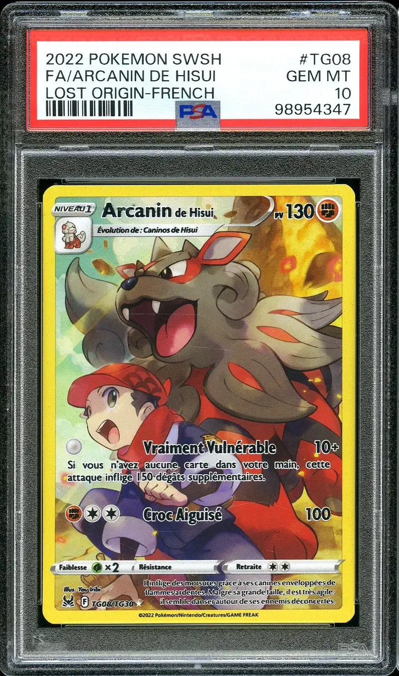 PSA 10 Arcanin de Hisui