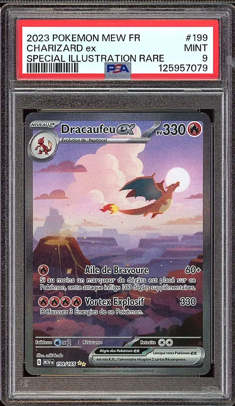 PSA 9 Dracaufeu Ex