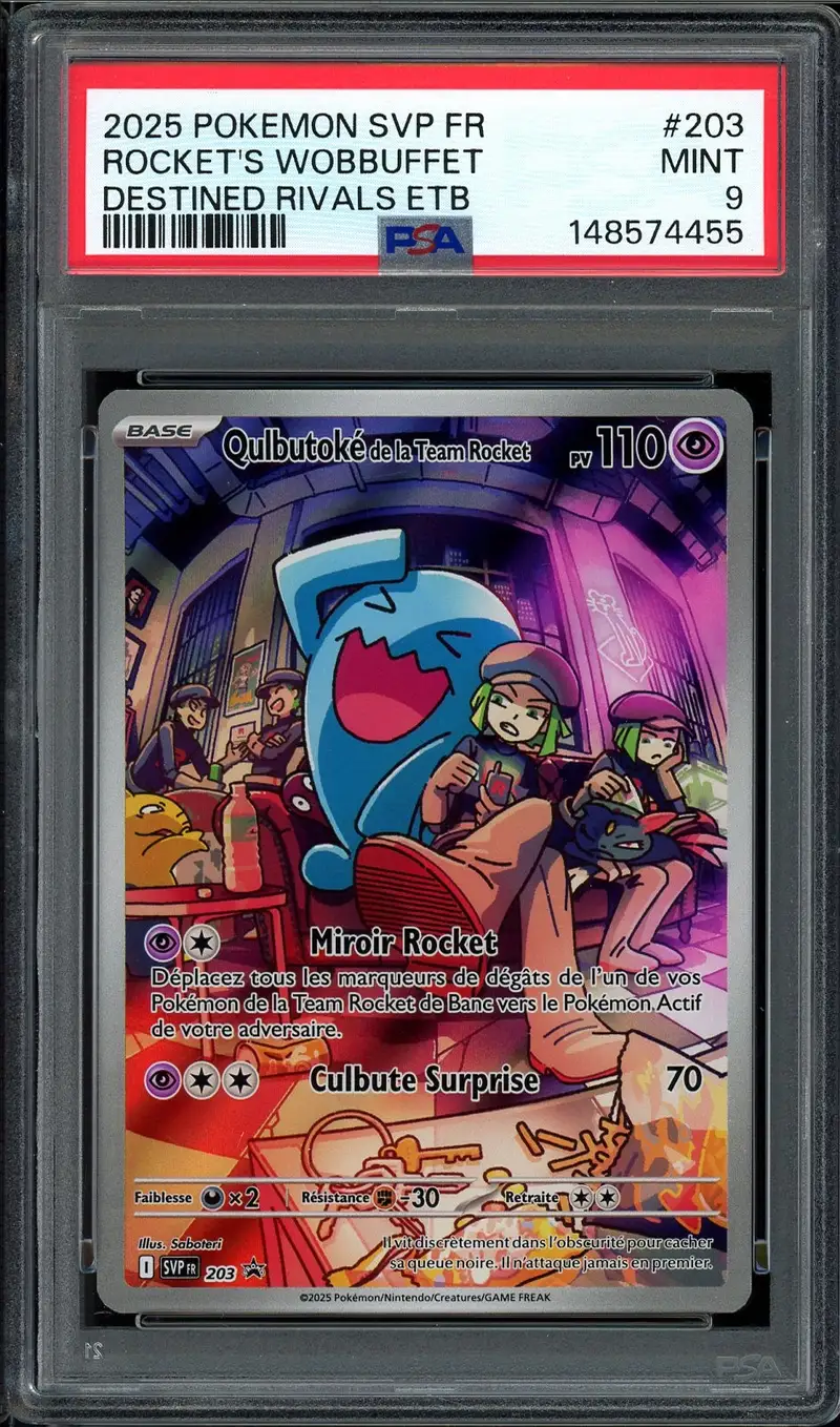 PSA 9 Qulbutoké De La Team Rocket
