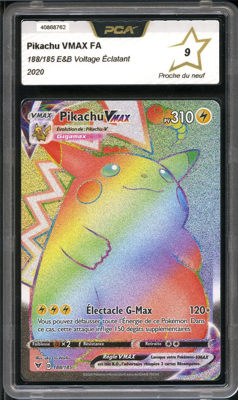 PCA 9 Pikachu VMax Rainbow