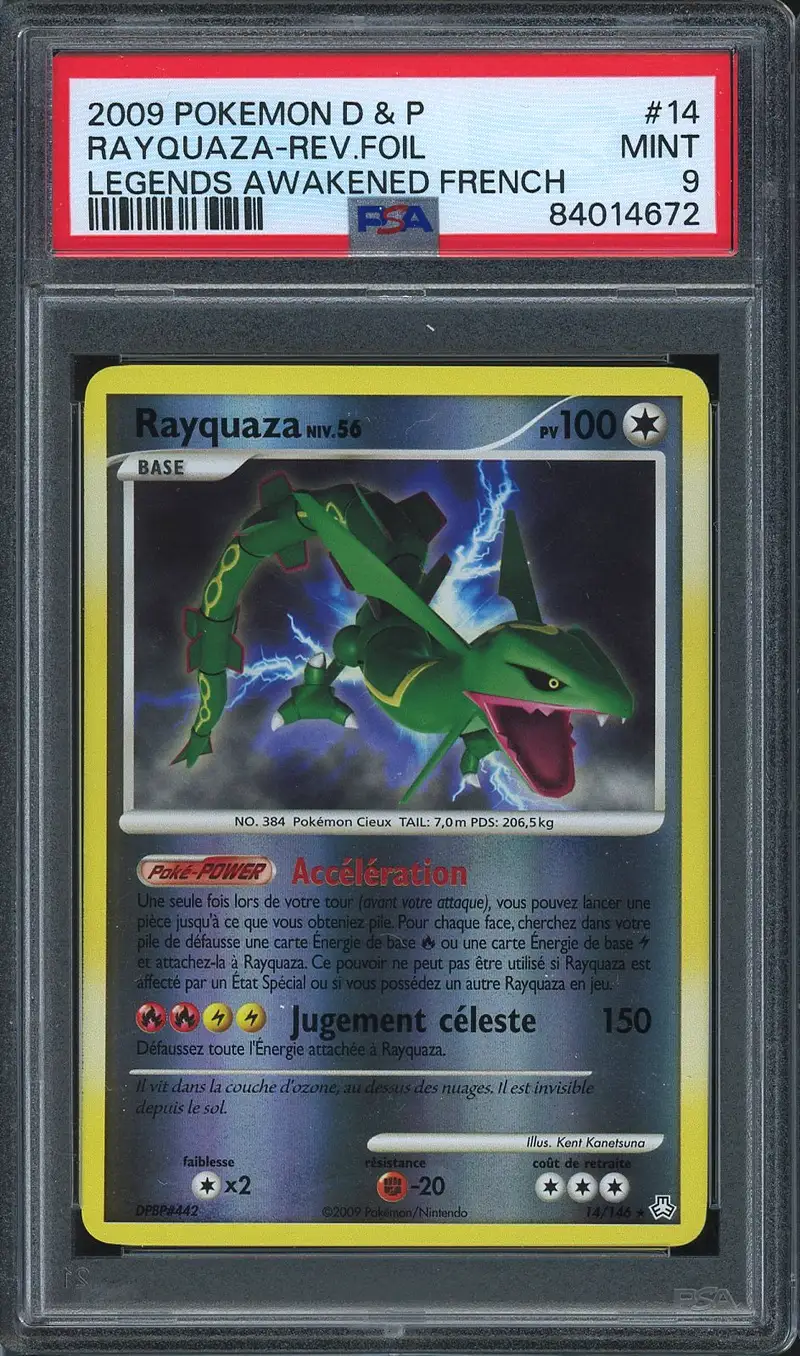 PSA 9 Rayquaza Reverse