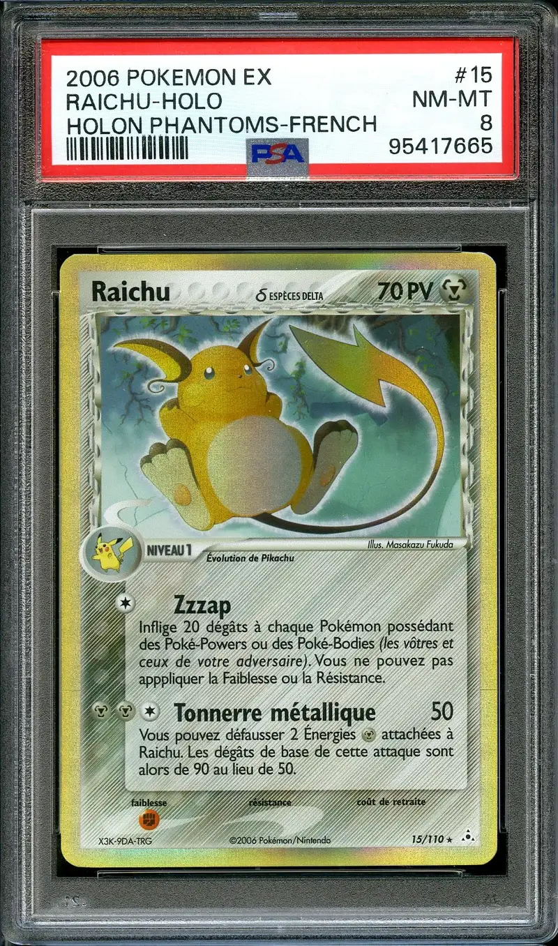 PSA 8 Raichu Holo