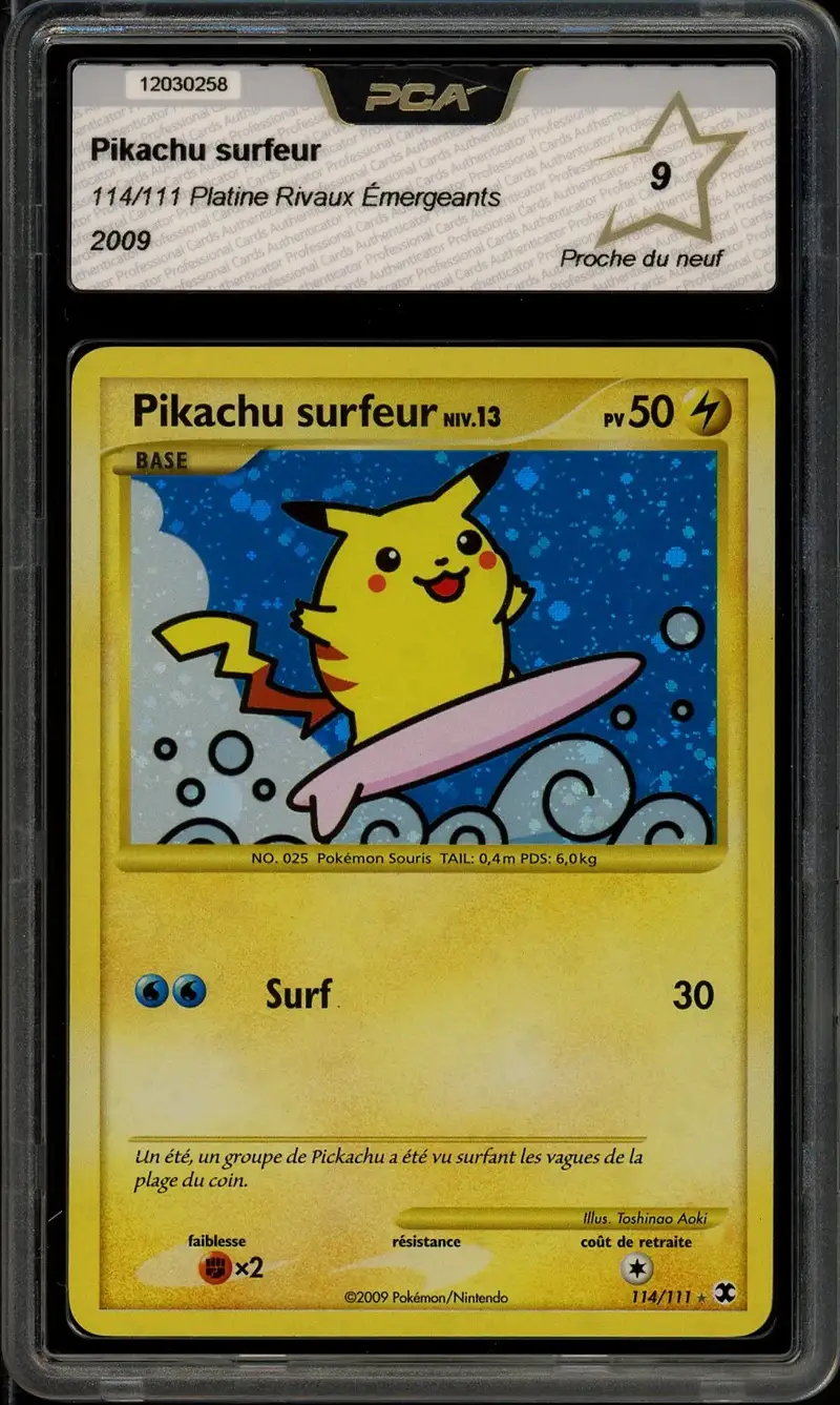 PCA 9 Pikachu Surfeur Holo
