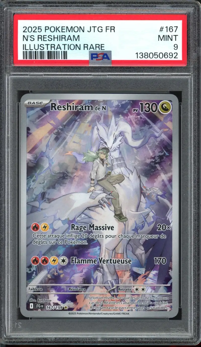 PSA 9 Reshiram de N