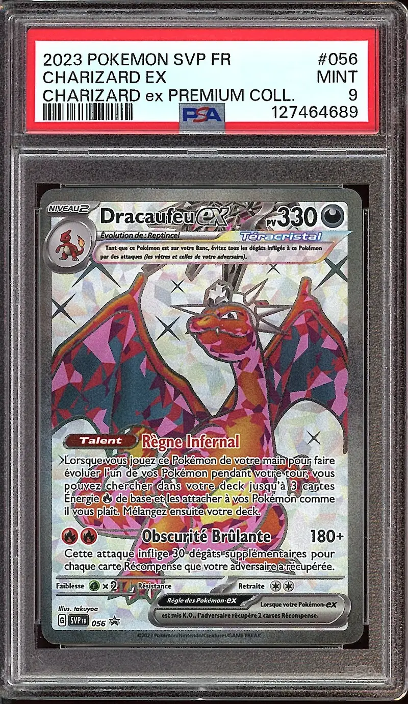 PSA 9 Dracaufeu Ex