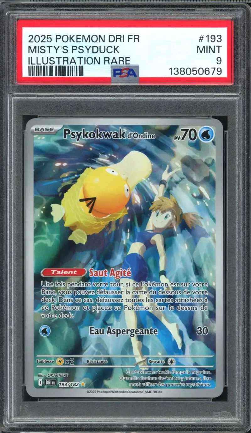 PSA 9 Psykokwak d'Ondine