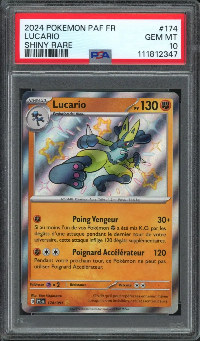 PSA 10 Lucario Shiny