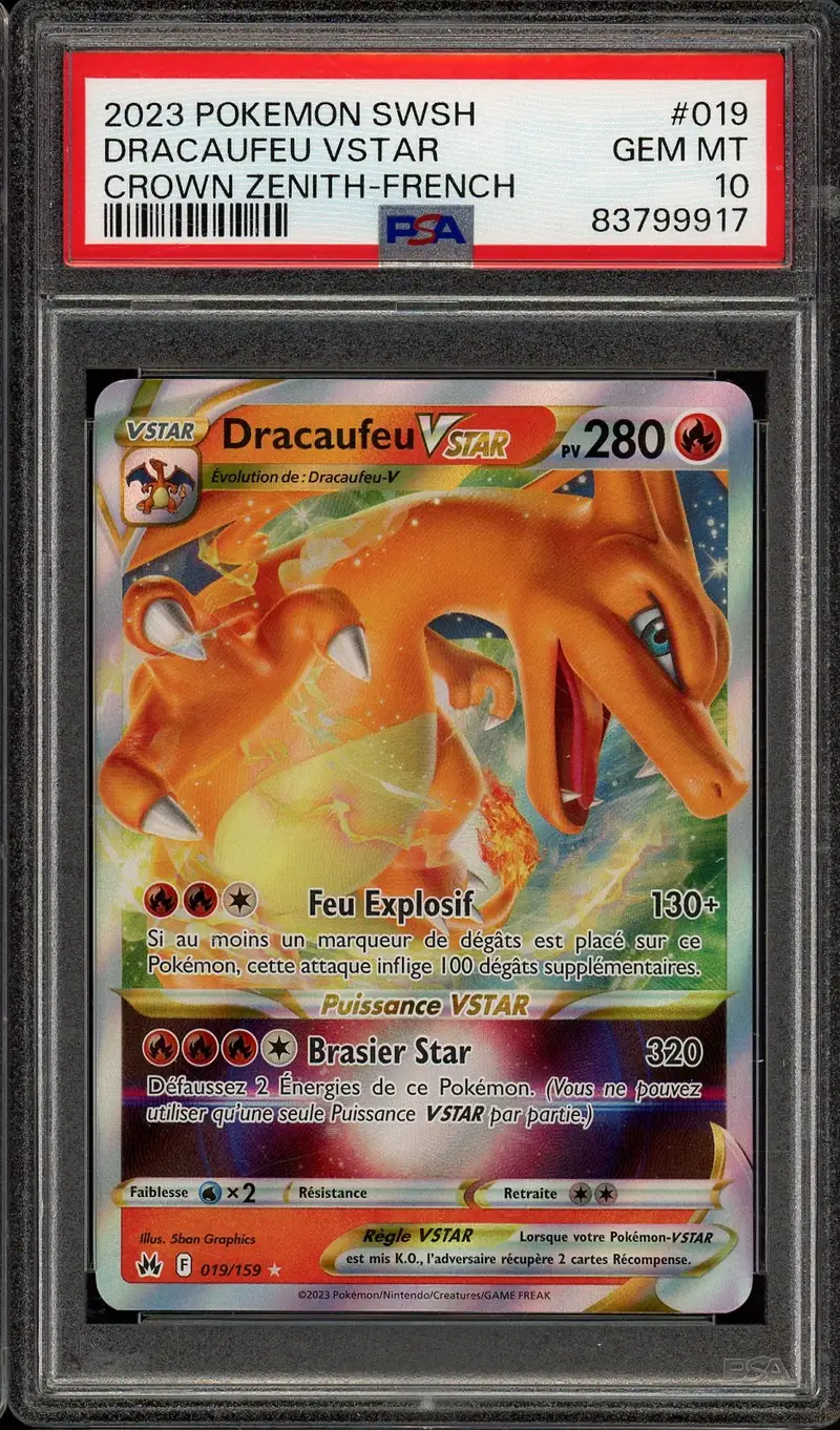 PSA 10 Dracaufeu VStar