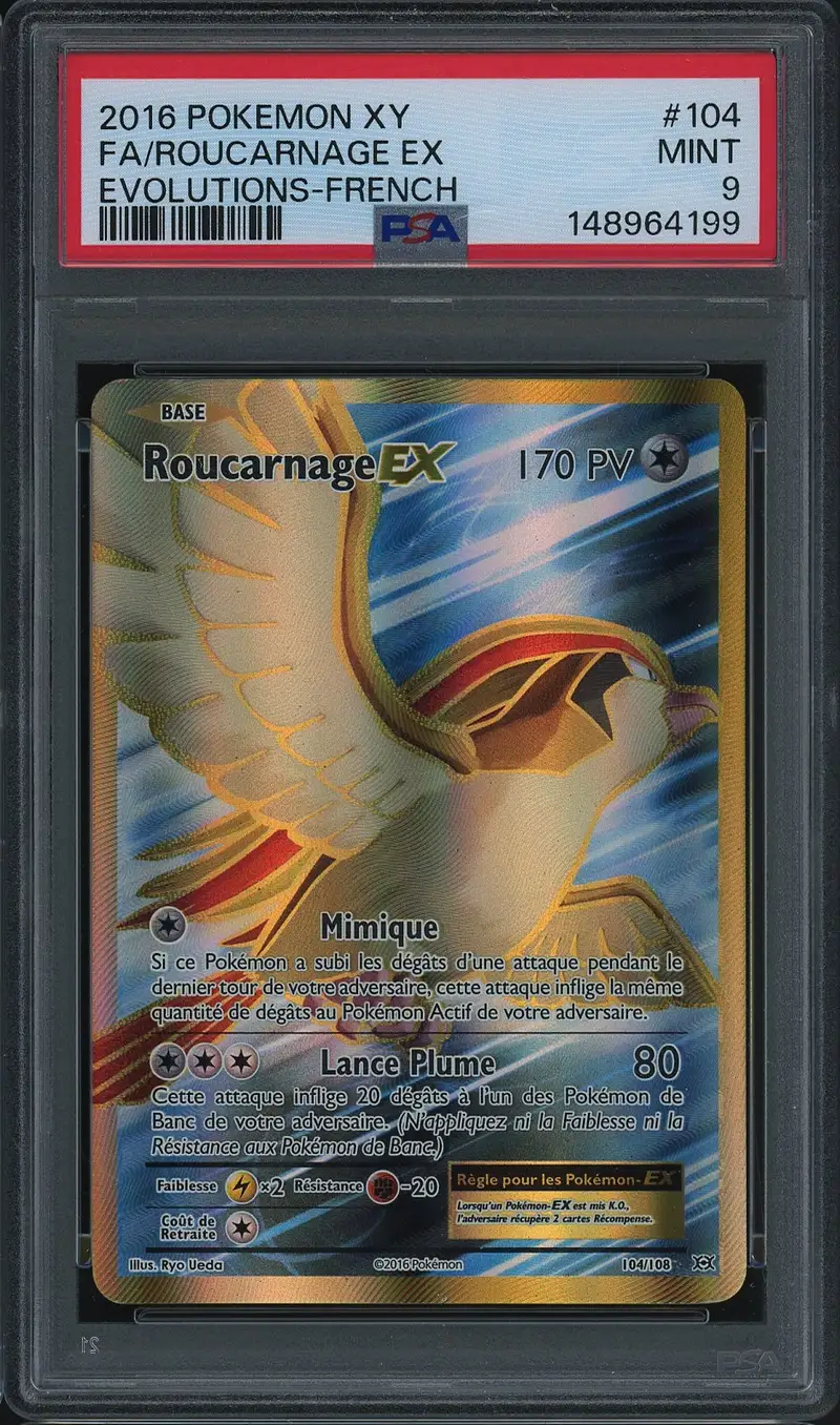 PSA 9 Roucarnage Ex Gold