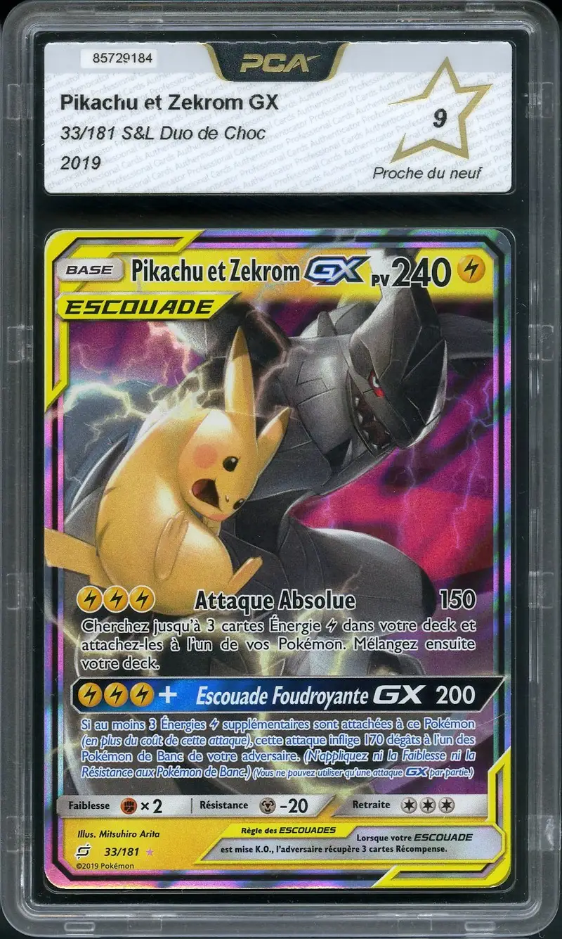 PCA 9 Pikachu et Zekrom Gx