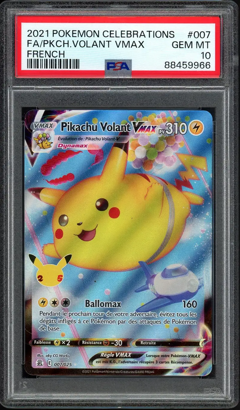 PSA 10 Pikachu Volant VMax