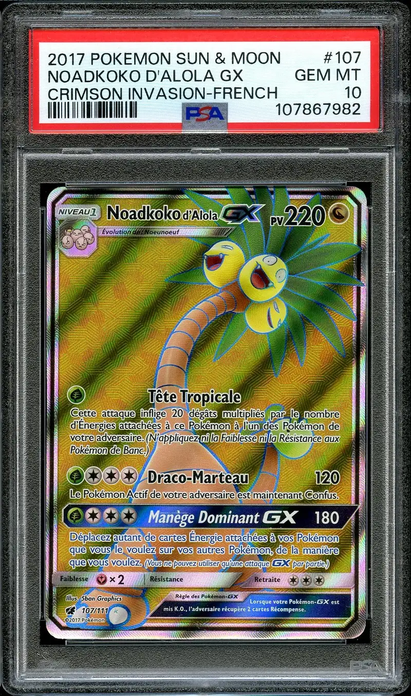 PSA 10 Noadkoko d'Alola Gx
