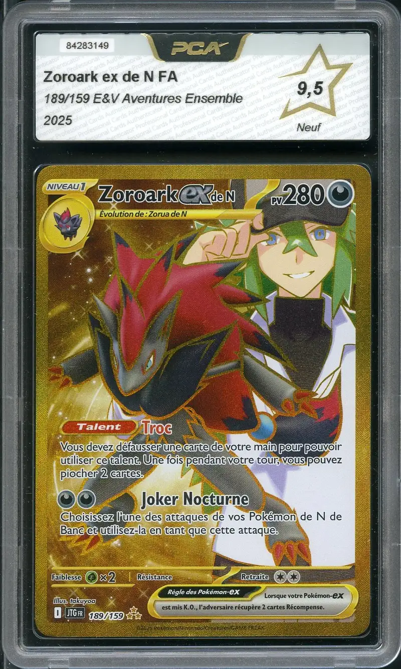 PCA 9.5 Zoroark Ex de N Gold