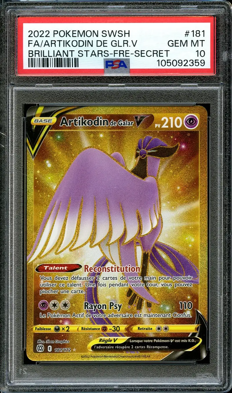 PSA 10 Artikodin de Galar V Gold