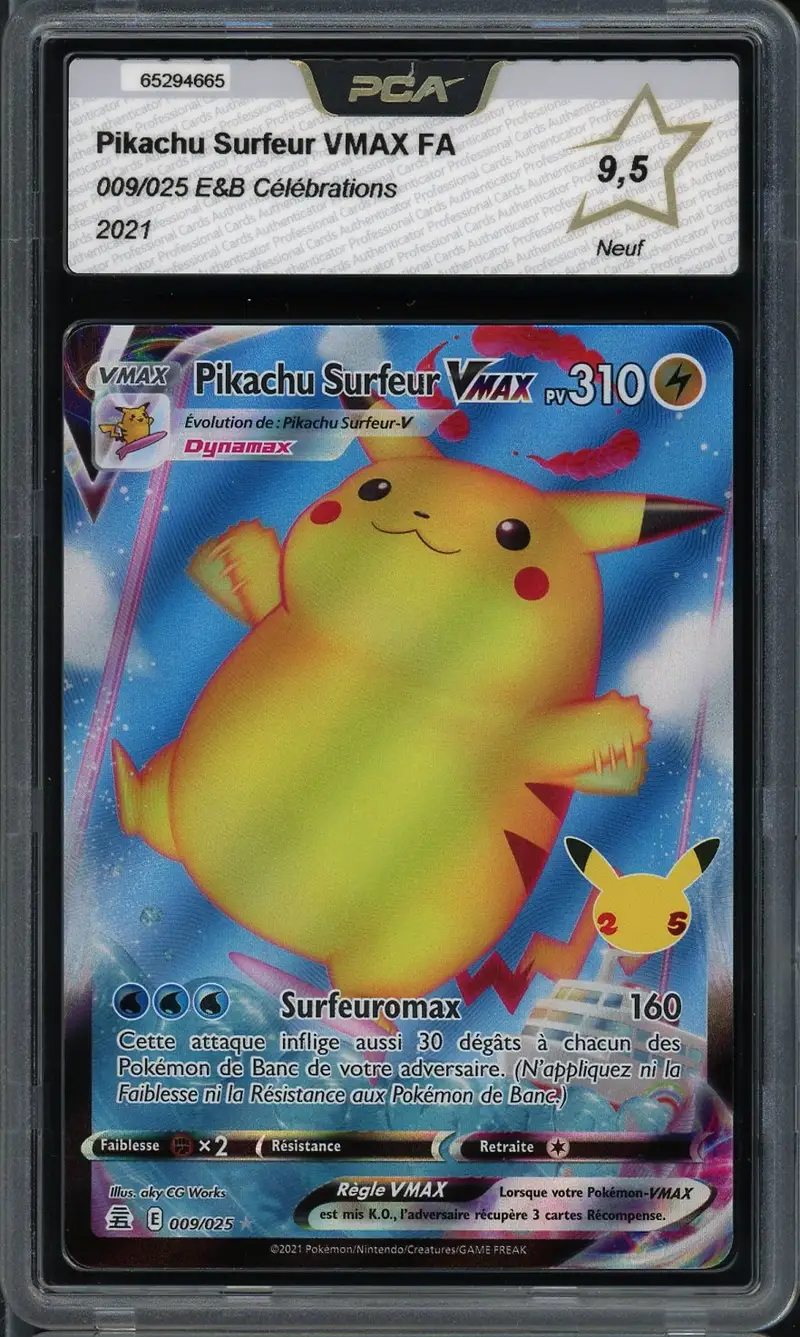 PCA 9.5 Pikachu Surfeur VMax