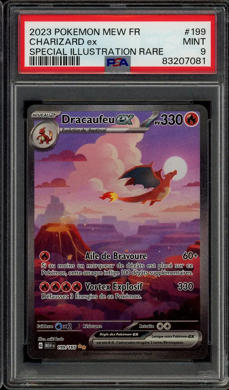 PSA 9 Dracaufeu Ex