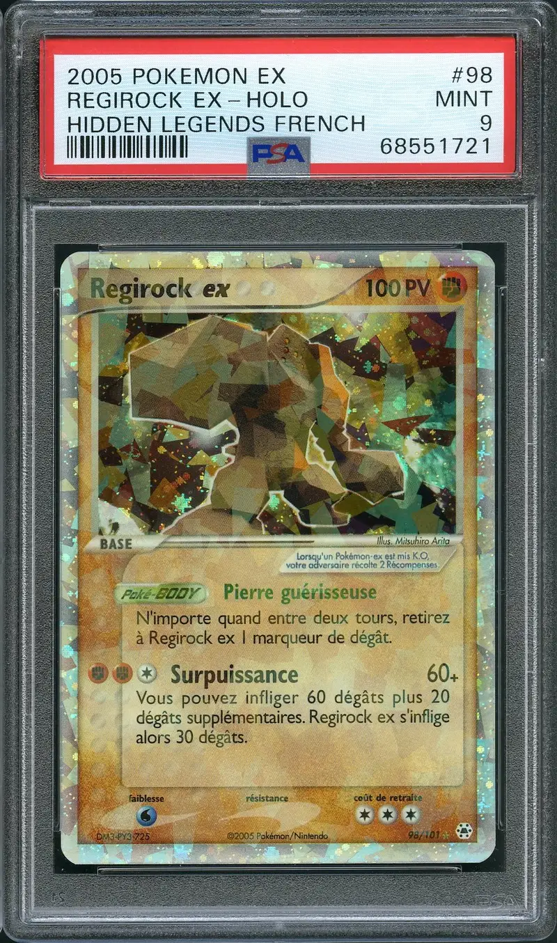 PSA 9 Regirock Ex Mosaïque