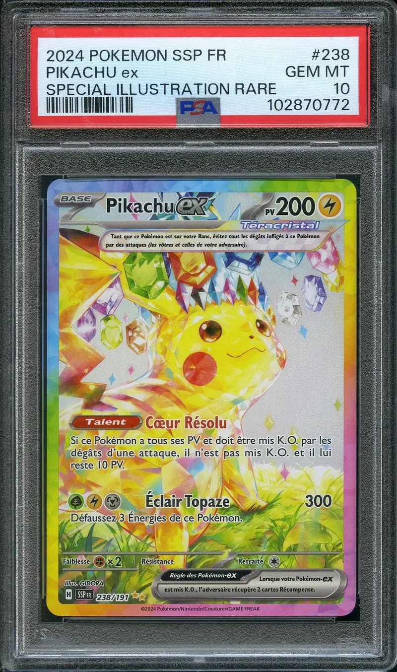 PSA 10 Pikachu Ex