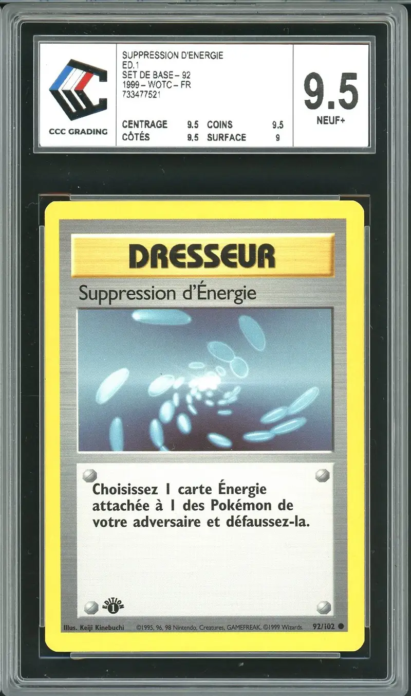 CCC 9.5 Suppression d'Energie