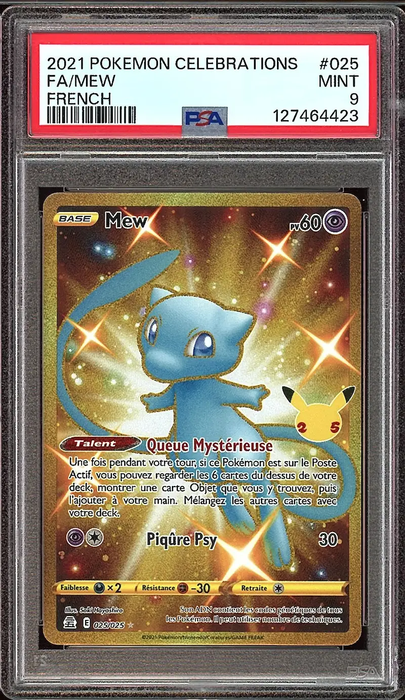 PSA 9 Mew Gold