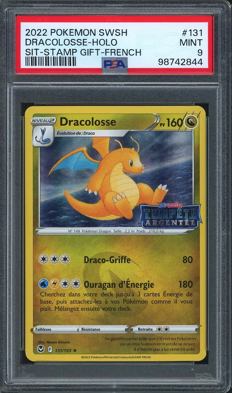 PSA 9 Dracolosse Holo Prerelease