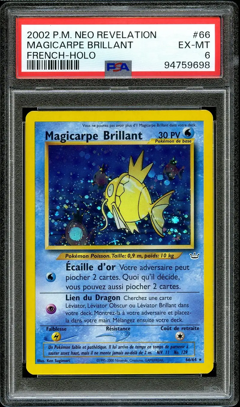 PSA 6 Magicarpe Brillant Holo