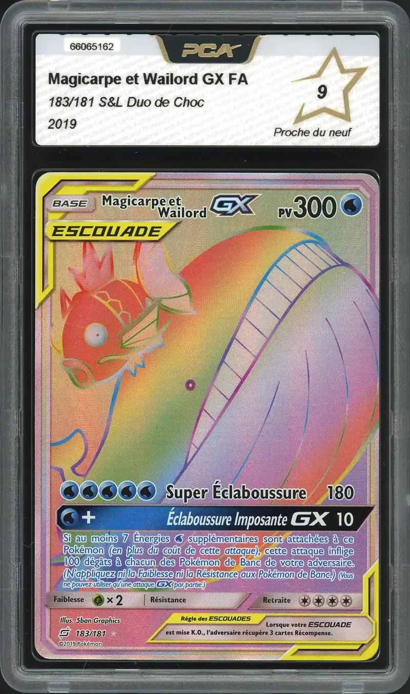 PCA 9 Magicarpe et Wailord Gx Rainbow