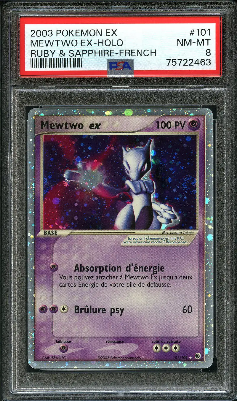 PSA 8 Mewtwo Ex