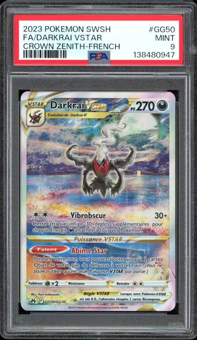 PSA 9 Darkrai VStar