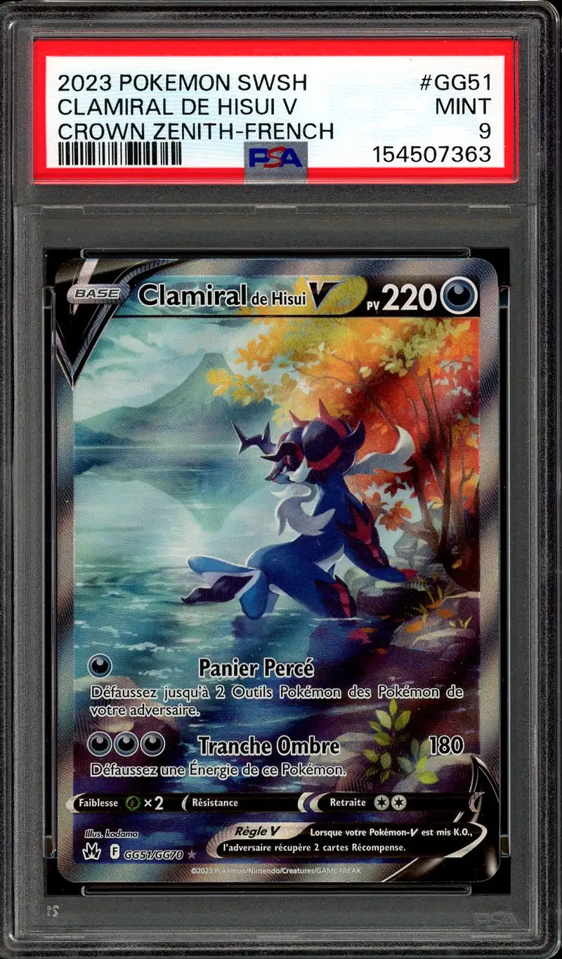 PSA 9 Clamiral de Hisui V