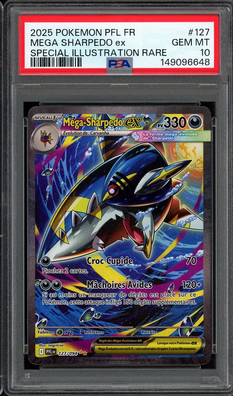 PSA 10 Méga-Sharpedo Ex