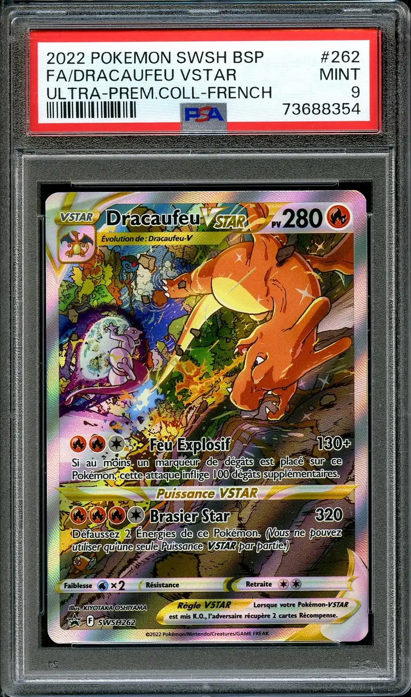 PSA 9 Dracaufeu VStar