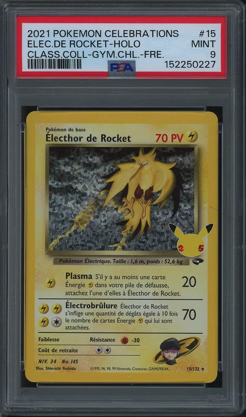 PSA 9 Electhor de Rocket Holo
