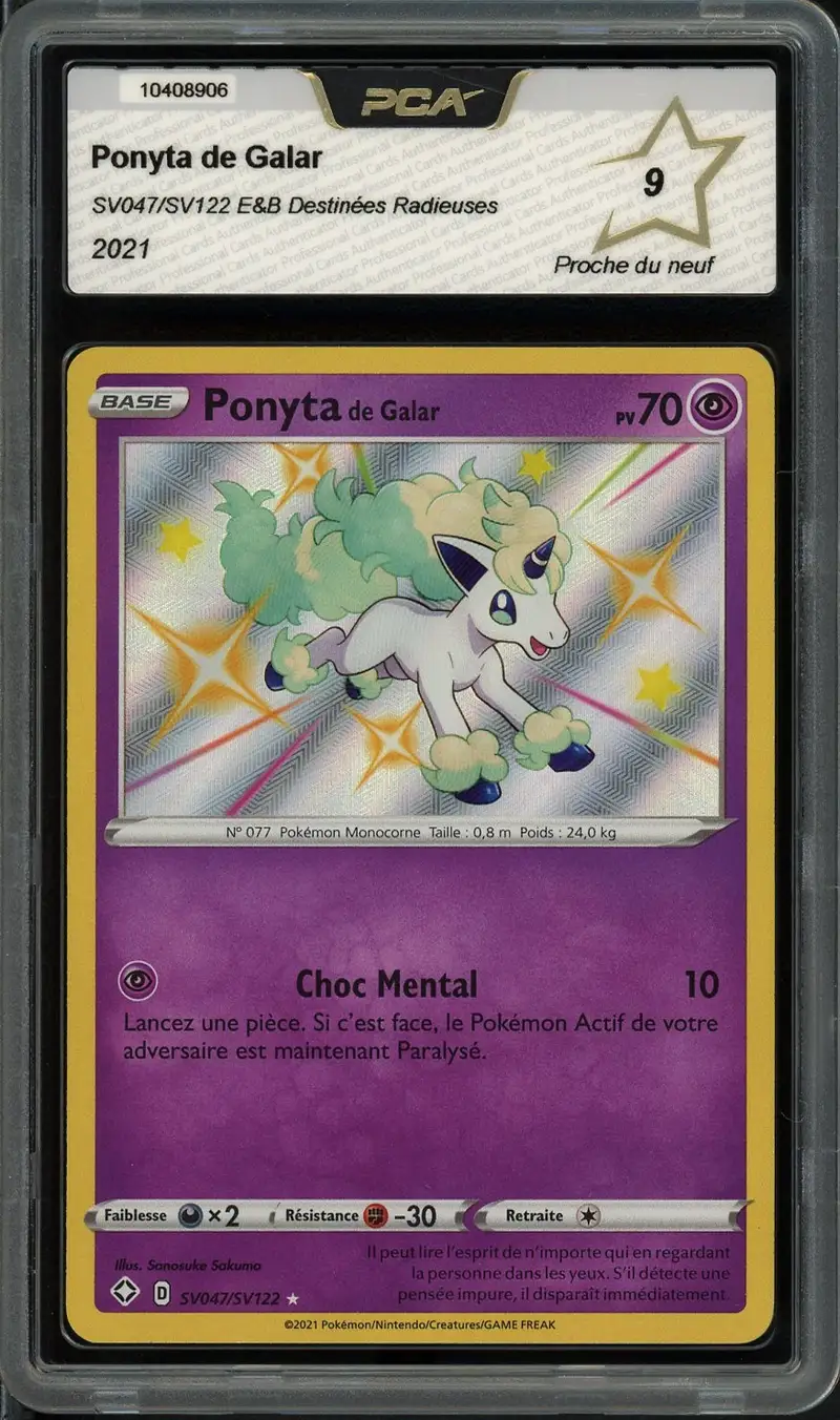 PCA 9 Ponyta de Galar Holo Shiny