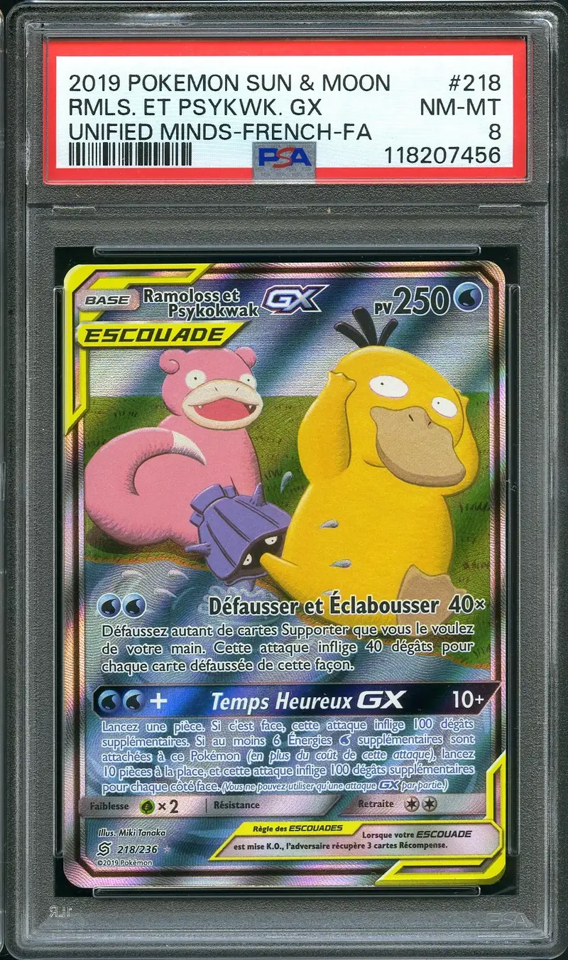 PSA 8 Ramoloss et Psykokwak Gx