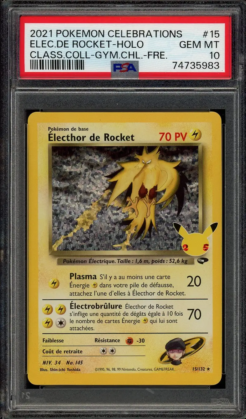PSA 10 Electhor de Rocket Holo