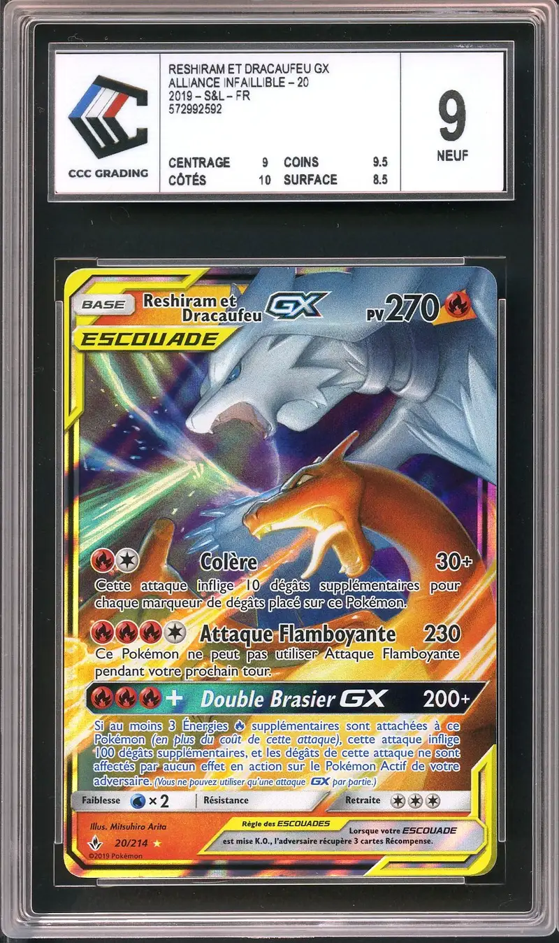 CCC 9 Reshiram et Dracaufeu Gx