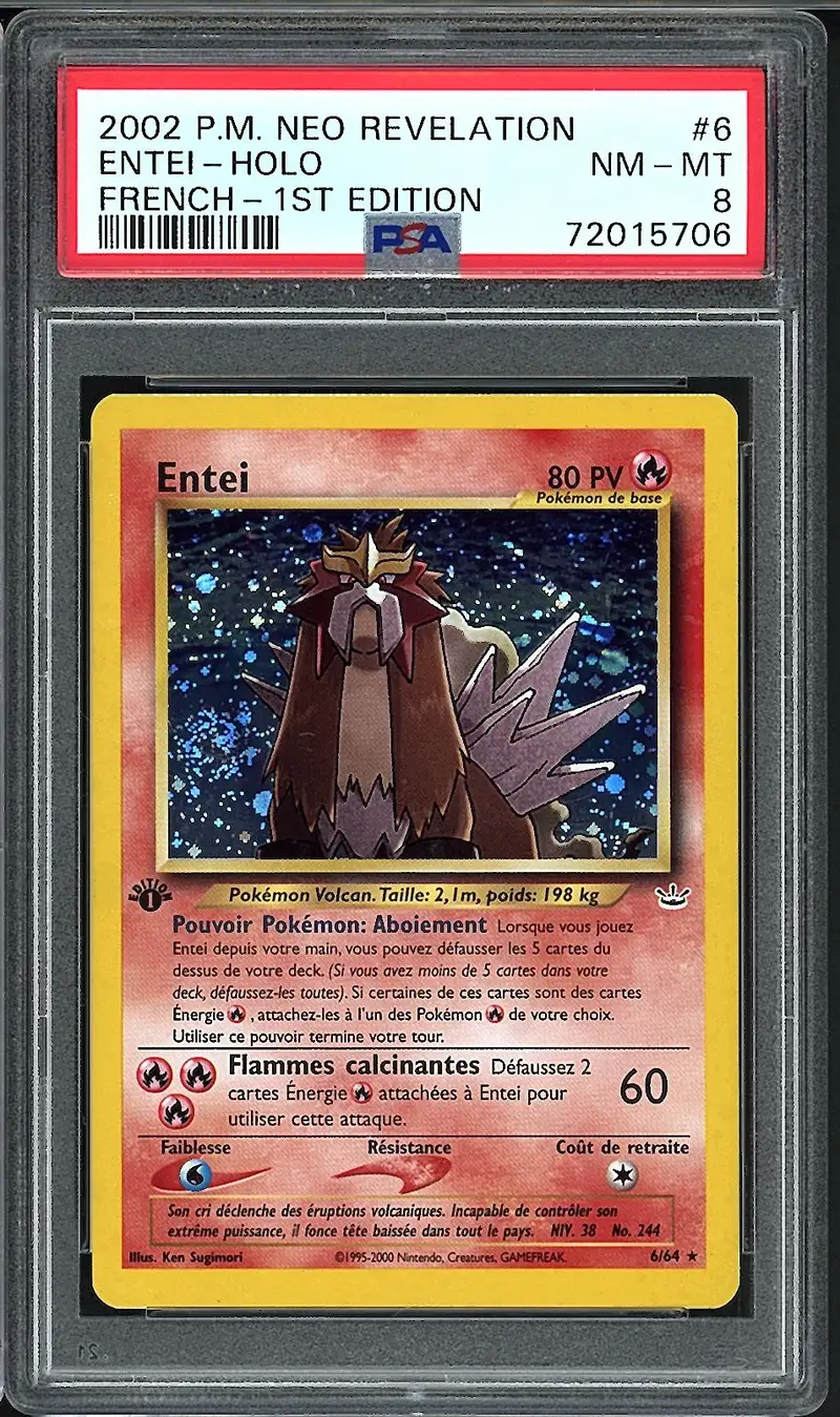 PSA 8 Entei Holo