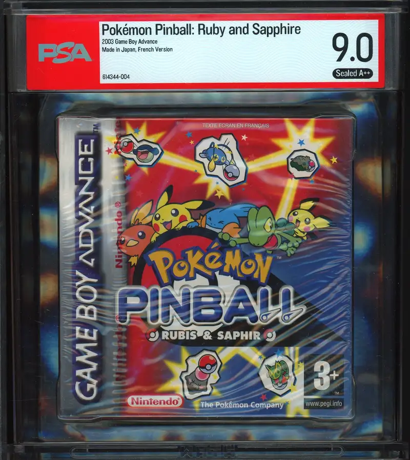 PSA 9.0 PSA 9.0 Jeu GameBoy Advance Pokémon Pinball