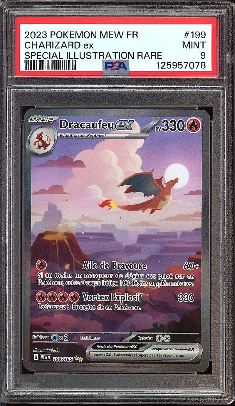 PSA 9 Dracaufeu Ex