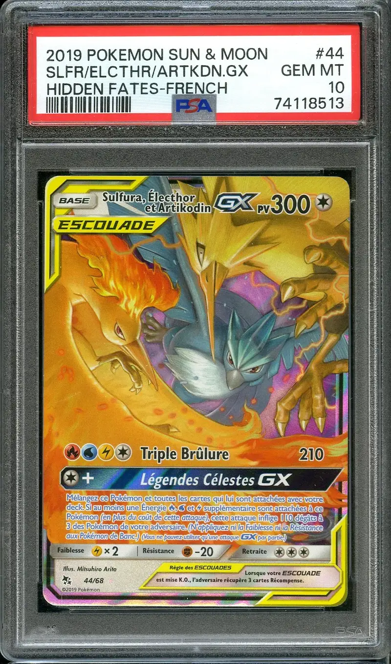 PSA 10 Sulfura, Électhor et Artikodin Gx