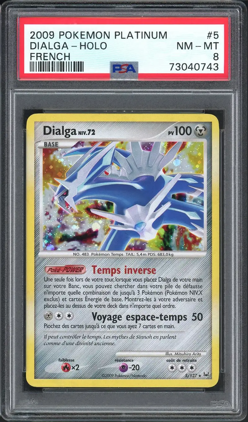 PSA 8 Dialga Holo