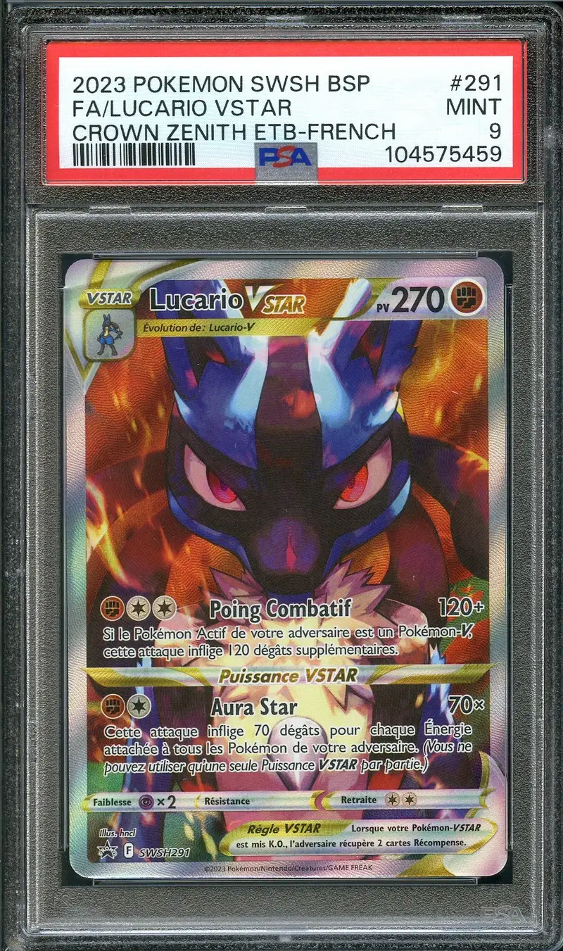PSA 9 Lucario VStar