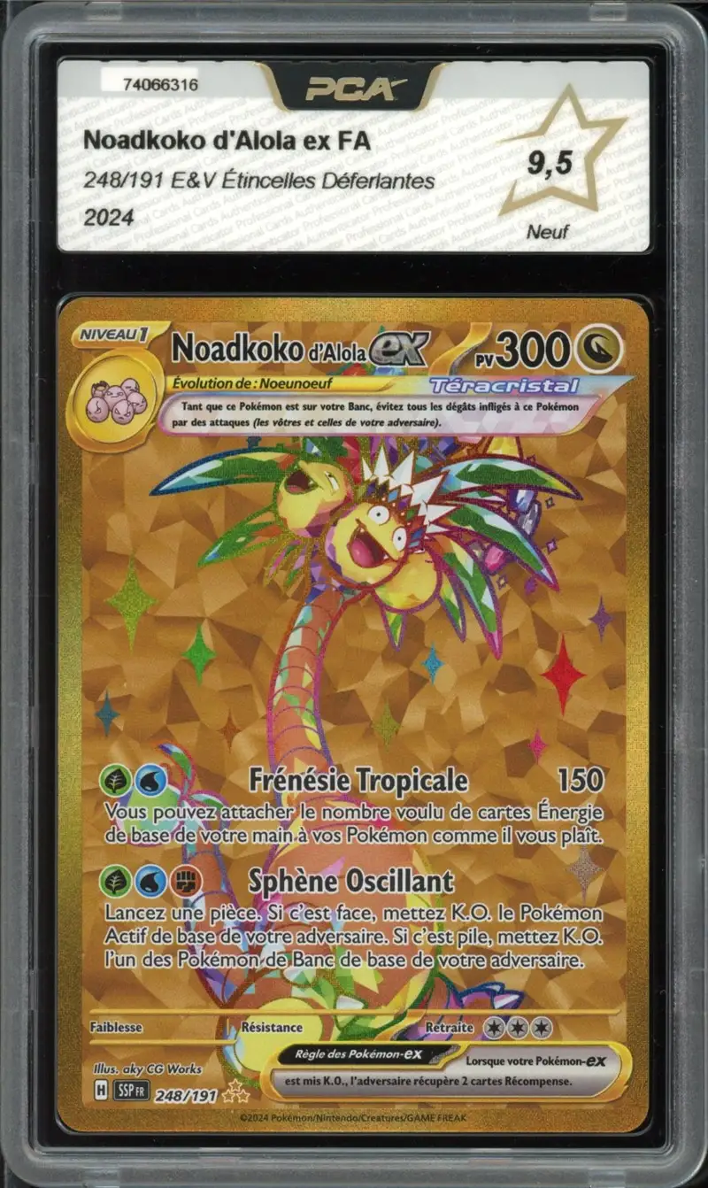 PCA 9.5 Noadkoko d'Alola Ex Gold
