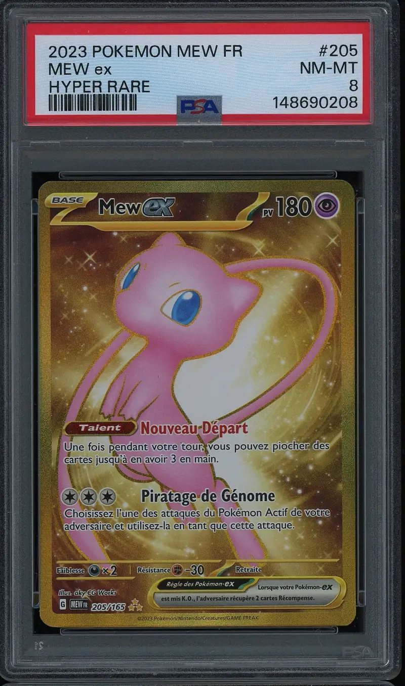 PSA 8 Mew Ex Gold